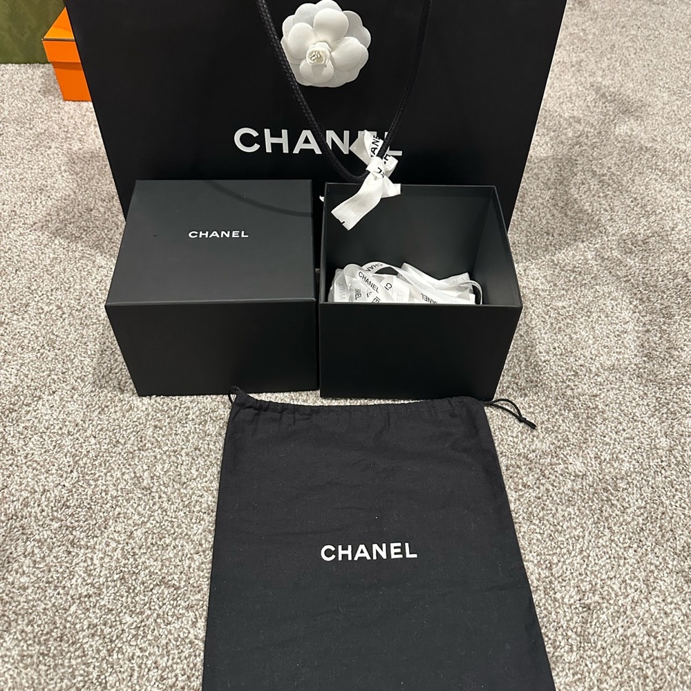 Chanel Black Drawstring Bag